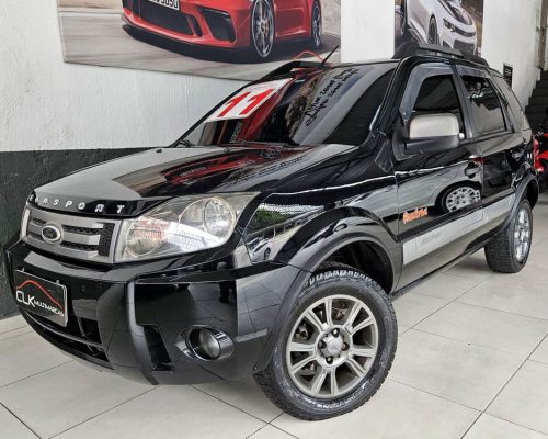 1-FORD ECOSPORT 1.6 XLT FREESTYLE FLEX 8V 5P PRETO 2011